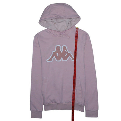 Womens UK Size XS Kappa Pink Pullover Hoodie