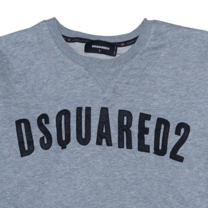 Mens UK Size L Dsquared2 Grey Pullover Sweatshirt