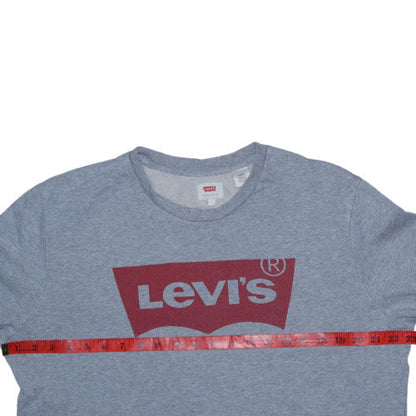 Mens UK Size L Levi's Grey Pullover Sweatshirt