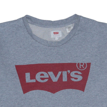 Mens UK Size L Levi's Grey Pullover Sweatshirt