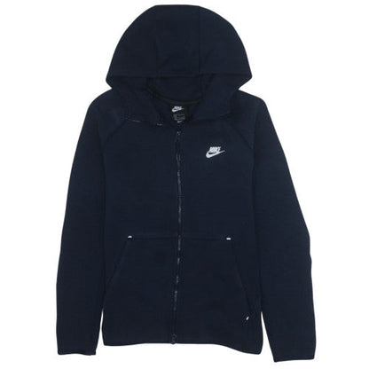 Mens UK Size L Nike Blue Full Zip Hoodie