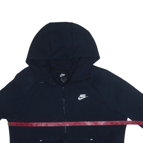 Mens UK Size L Nike Blue Full Zip Hoodie