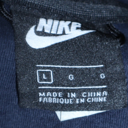 Mens UK Size L Nike Blue Full Zip Hoodie