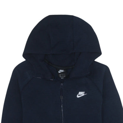 Mens UK Size L Nike Blue Full Zip Hoodie