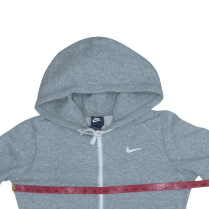 Mens UK Size S Nike Grey Full Zip Hoodie