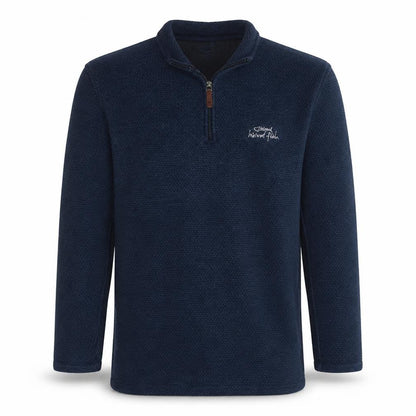 Mens UK Size M Weird Fish Blue Henley Sweatshirt
