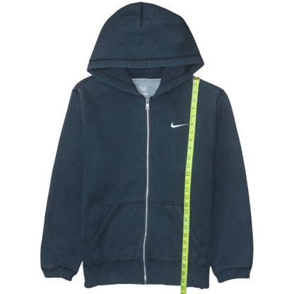 Mens UK Size L Nike Blue Full Zip Hoodie