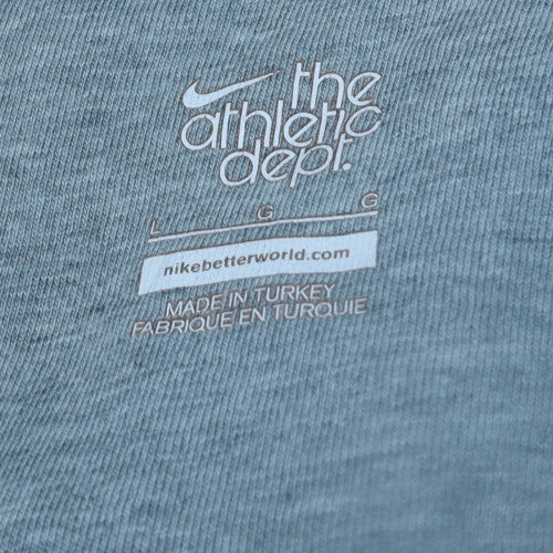 Mens UK Size L Nike Blue Full Zip Hoodie