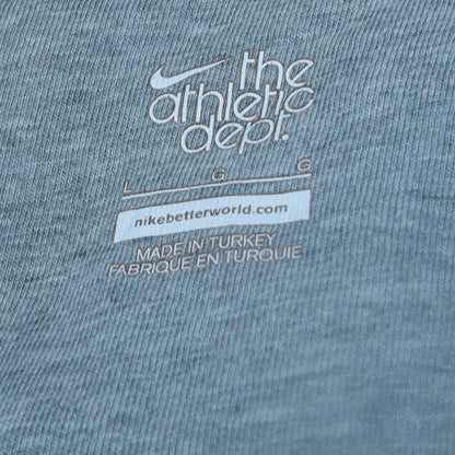 Mens UK Size L Nike Blue Full Zip Hoodie