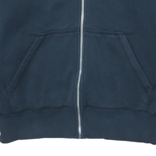 Mens UK Size L Nike Blue Full Zip Hoodie