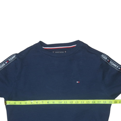 Mens UK Size S Tommy Hilfiger Blue Pullover Sweatshirt
