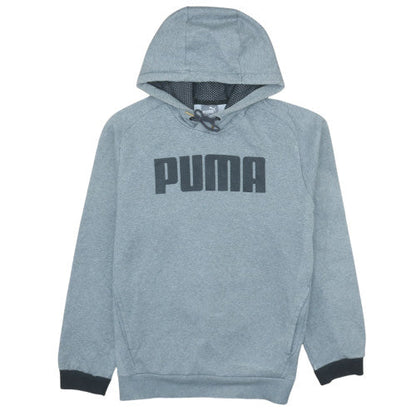 Mens UK Size M PUMA Grey Pullover Hoodie