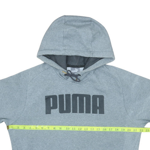 Mens UK Size M PUMA Grey Pullover Hoodie