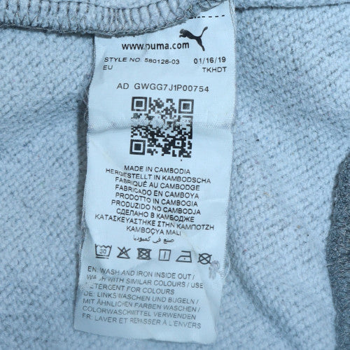 Mens UK Size M PUMA Grey Pullover Hoodie