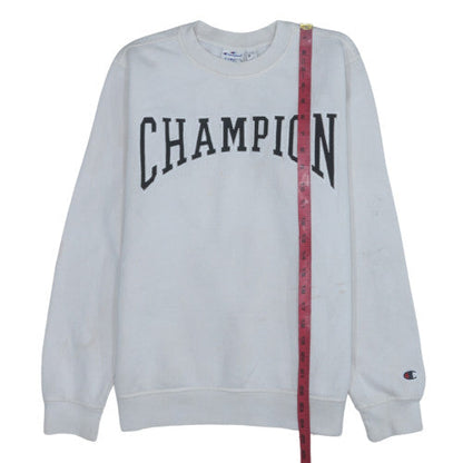 Mens UK Size XS Champion White Pullover Sweatshirt