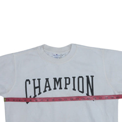 Mens UK Size XS Champion White Pullover Sweatshirt