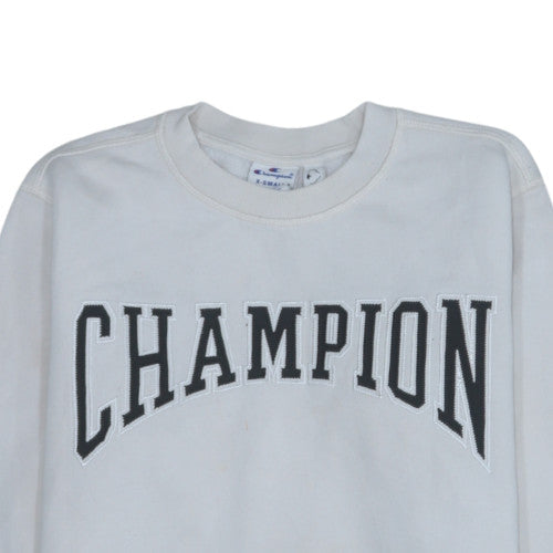 Mens UK Size XS Champion White Pullover Sweatshirt