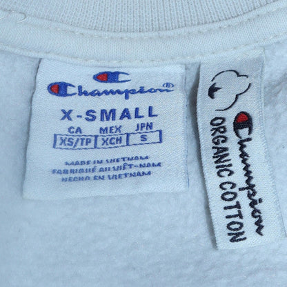Mens UK Size XS Champion White Pullover Sweatshirt
