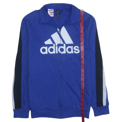 Mens UK Size XL adidas Blue Full Zip Sweatshirt