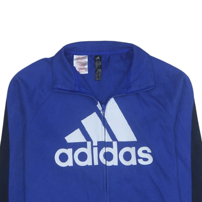 Mens UK Size XL adidas Blue Full Zip Sweatshirt