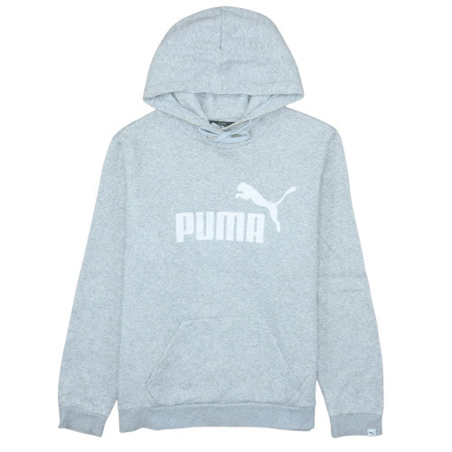 Mens UK Size L PUMA Grey Pullover Hoodie