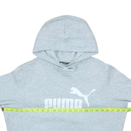 Mens UK Size L PUMA Grey Pullover Hoodie