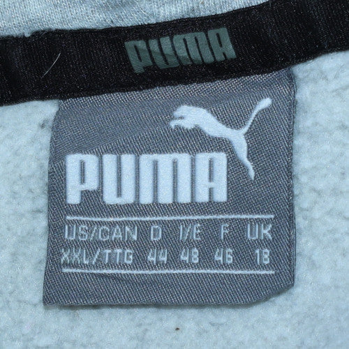 Mens UK Size L PUMA Grey Pullover Hoodie