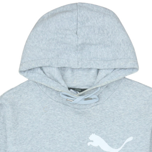 Mens UK Size L PUMA Grey Pullover Hoodie