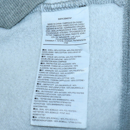 Mens UK Size M Converse Grey Full Zip Hoodie