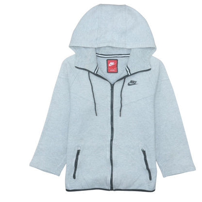Mens UK Size S Nike Grey Full Zip Hoodie