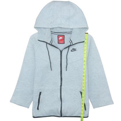Mens UK Size S Nike Grey Full Zip Hoodie