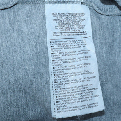 Mens UK Size S Nike Grey Full Zip Hoodie