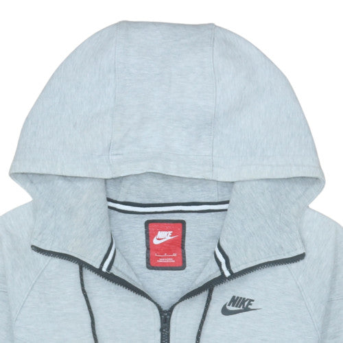 Mens UK Size S Nike Grey Full Zip Hoodie