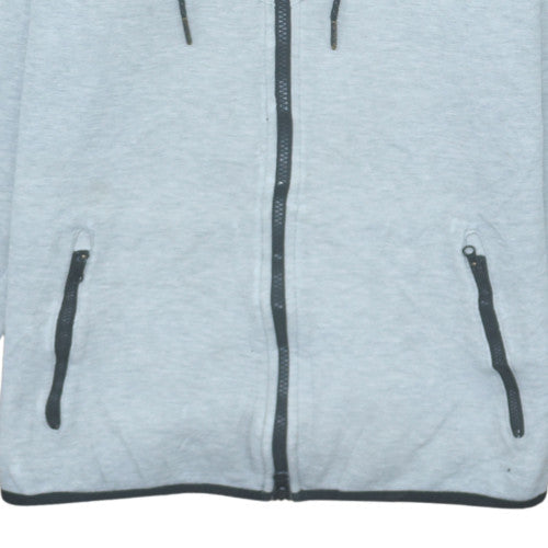 Mens UK Size S Nike Grey Full Zip Hoodie