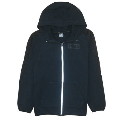 Mens UK Size L PUMA Black Full Zip Hoodie