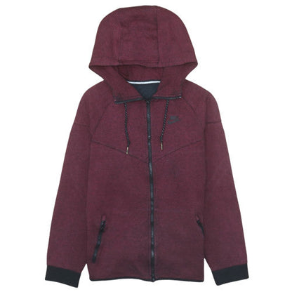 Mens UK Size M Nike Red Full Zip Hoodie