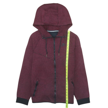 Mens UK Size M Nike Red Full Zip Hoodie