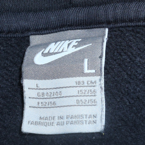 Mens UK Size L Nike Black Full Zip Hoodie