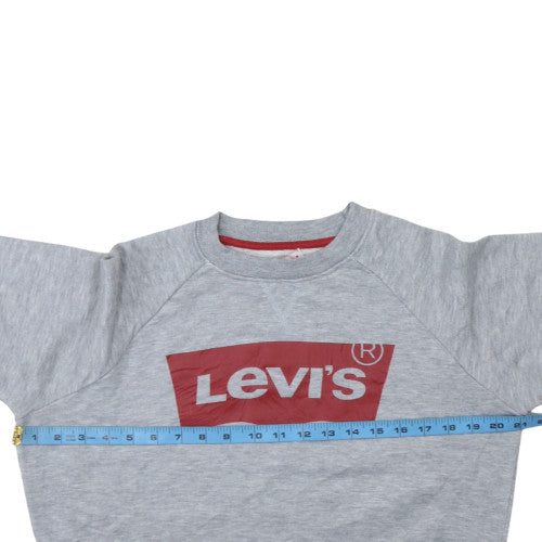Mens UK Size M Levi's Grey Pullover Sweatshirt