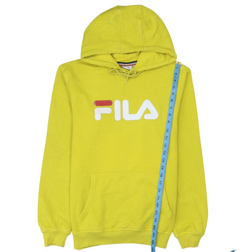 Mens UK Size L FILA Yellow Pullover Hoodie