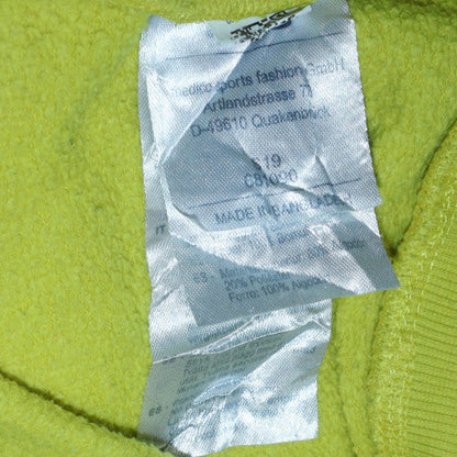 Mens UK Size L FILA Yellow Pullover Hoodie
