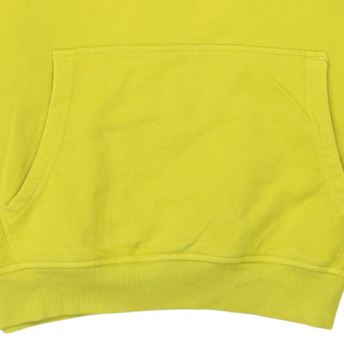 Mens UK Size L FILA Yellow Pullover Hoodie
