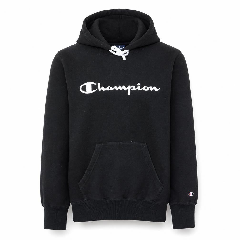Mens UK Size S Champion Black Pullover Hoodie