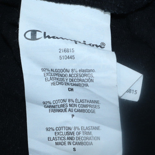 Mens UK Size S Champion Black Pullover Hoodie