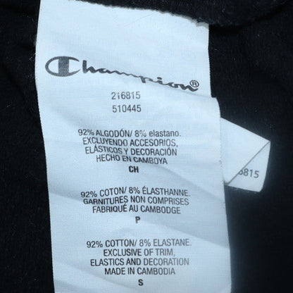 Mens UK Size S Champion Black Pullover Hoodie