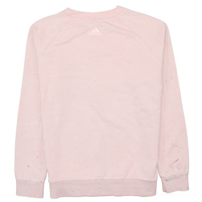Womens UK Size L adidas Pink Pullover Sweatshirt