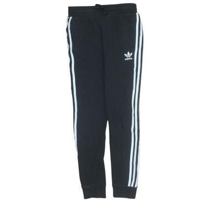 Adidas Boys Black 12-13 Years Jogger Trousers with Side Stripes