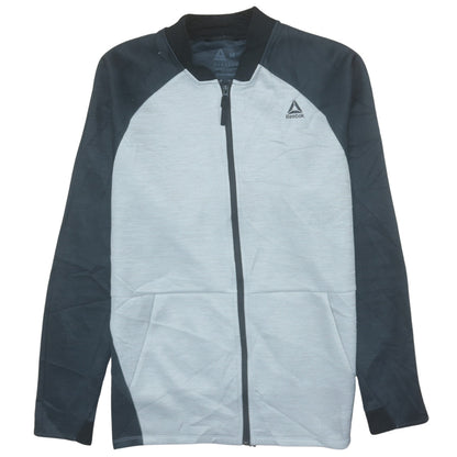 Mens UK Size M Reebok Grey Full Zip Sweatshirt