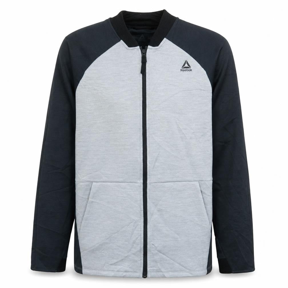 Mens UK Size M Reebok Grey Full Zip Sweatshirt