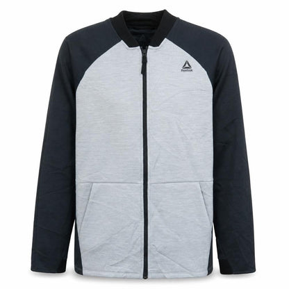 Mens UK Size M Reebok Grey Full Zip Sweatshirt